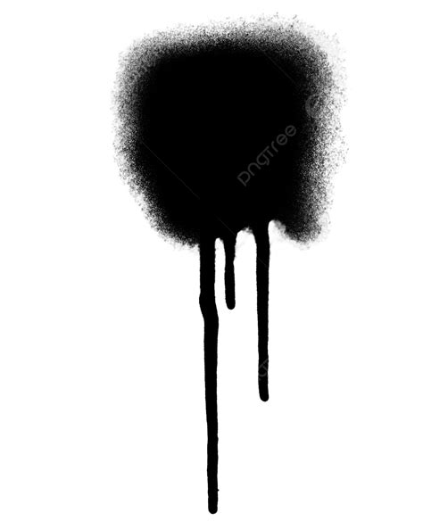Spray Paint And Drips Black And White Design Design Design Element