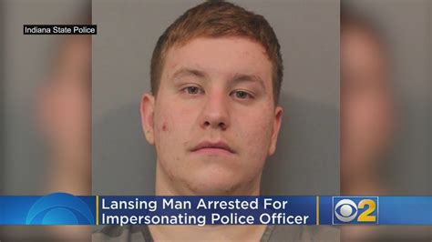 Lansing Man Arrested For Impersonating Police Officer Youtube