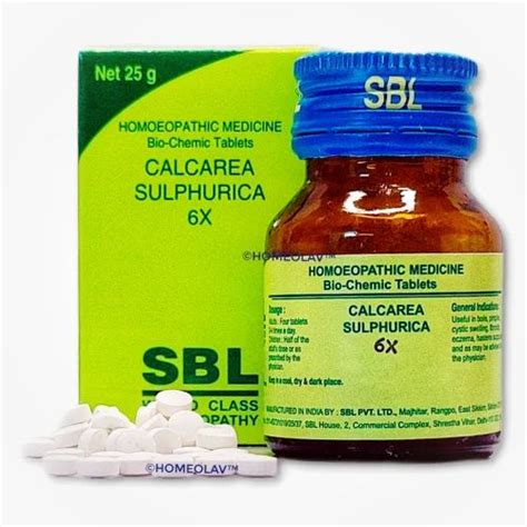 Sbl Bio Calcarea Sulphurica X Homeopathic Tablets At Rs