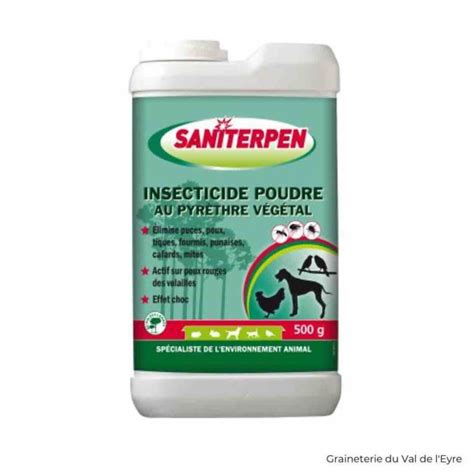 Vente en ligne SANITERPEN INSECTICIDE POUDRE AU PYRÈTHRE VÉGÉTAL 500g