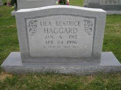 Lila Beatrice Haggard M Morial Find A Grave