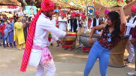 Nagada Dance Performance By A College Girl At Surajkund Mela YouTube