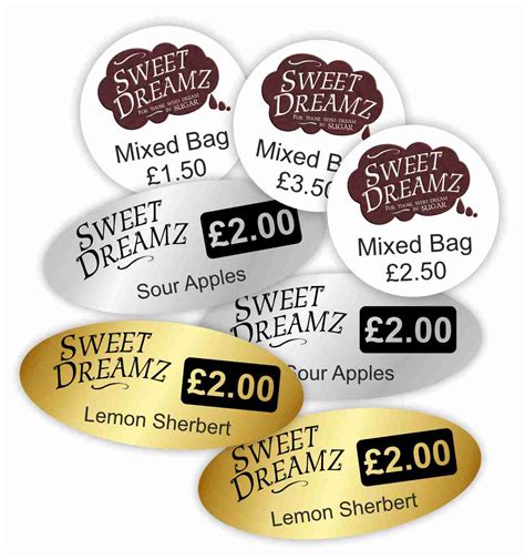 Chocolate Shop Labels Direct From The Label Printer
