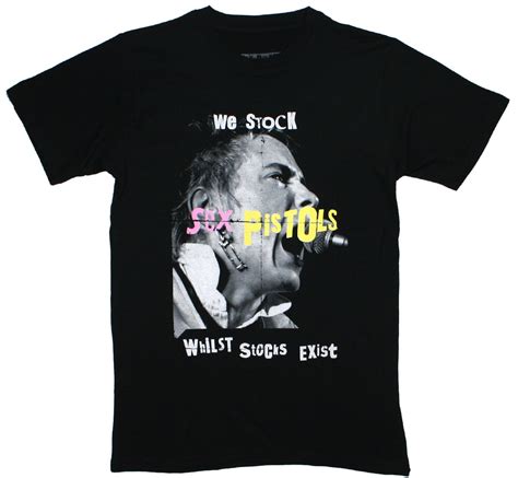 Sex Pistols We Stock Whilst Stocks Exist Tee Black