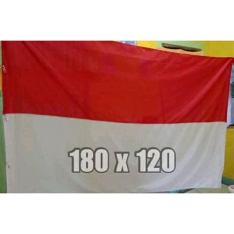 Jual Bendera Merah Putih Uk 180x120 Jumbo Shopee Indonesia