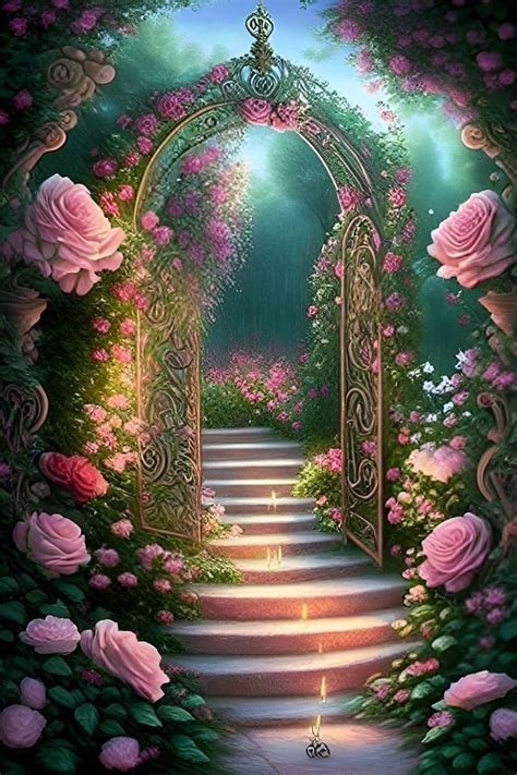 Dreamy Art Beautiful Fantasy Art Beautiful Flowers Painting Kits