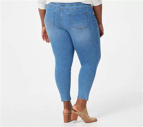 As Is Denim And Co Easy Stretch Reg Pull On Jeggings