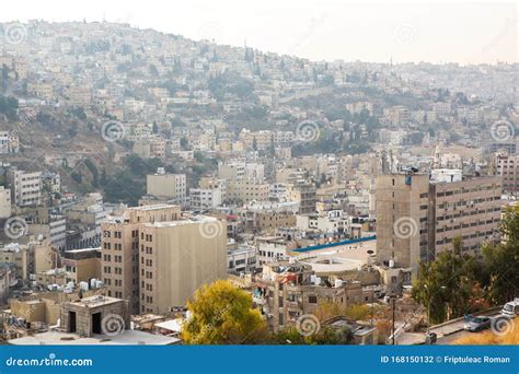 Luftbild Der Stadt Amman Als Hauptstadt Jordaniens Stadtbild Ammans