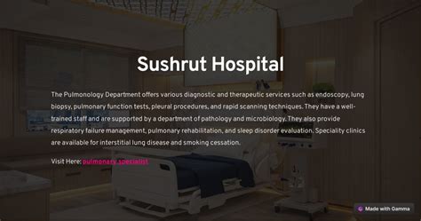 Ppt Best Pulmonology Treatment In India Sushrut Hospital Powerpoint