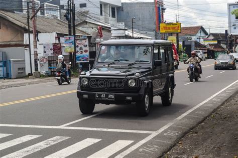 Black Mercedes Benz 300 Ge W461 On The Road Editorial Stock Image