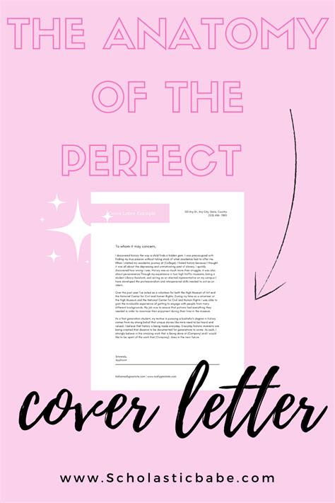 The Anatomy Of The Perfect Cover Letter Perfect Cover Letter Cover