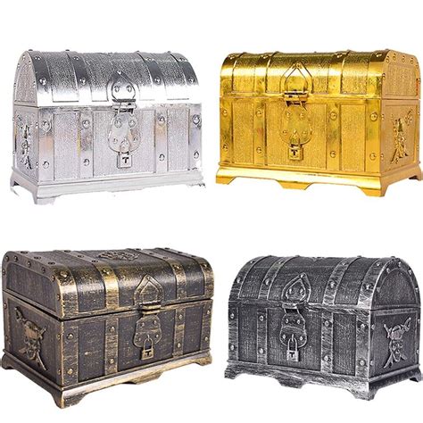 Assorted Color Pirate Treasure Chest Storage Box Pirate Treasure