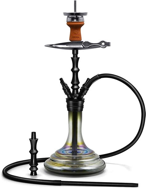 KITOSUN Hookah Set Luxury Modern Glass Hookah With Washable Silicone