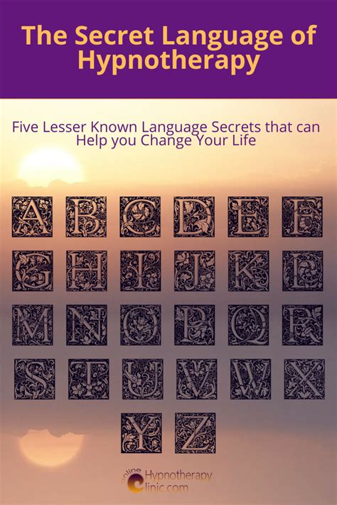 The Secret Language Of Hypnotherapy