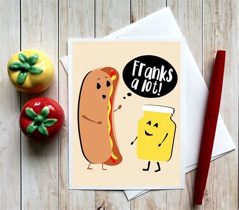 Funny Thank You Notes Pun Cards Food Puns Punny Cards | Etsy