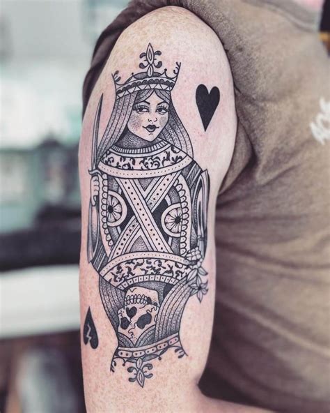 Amazing Queen Of Hearts Tattoo Ideas You Need To See Outsons In