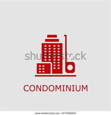 Professional Vector Condominium Icon Condominium Symbol Stock Vector