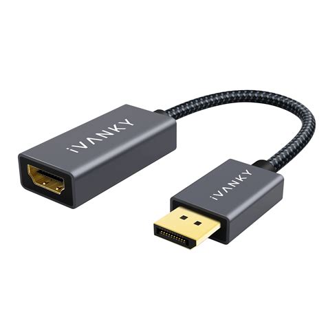 Buy Displayport To Hdmi Adapter Ivanky Gold Plated Nylon Braided Dp To