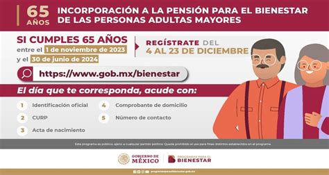 Registro A La Pensi N Adultos Mayores En Enero De Apoyos