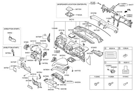 84830 2W000 RYN Genuine Hyundai Panel Assembly Cluster Facia