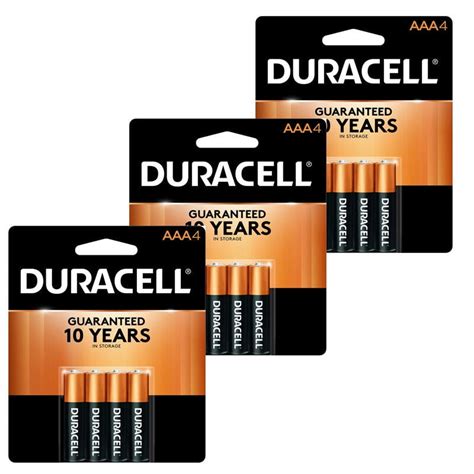 Batteries Duracell Coppertop Aaa Alkaline Batteries Packs Of