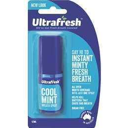 Ultrafresh Breath Fresheners Cool Mint Spray Ml Black Box Product