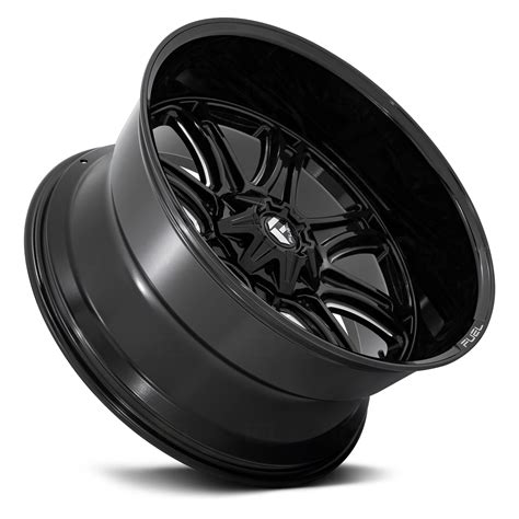 Fuel Fc Darkstar Wheels Gloss Black With Milled Accents Rims