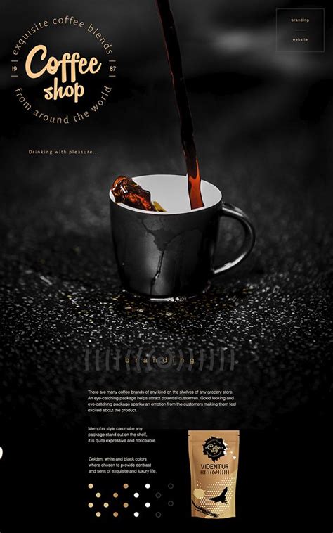 Coffee Shop Concept On Behance Coffee Poster Design Coffee Poster