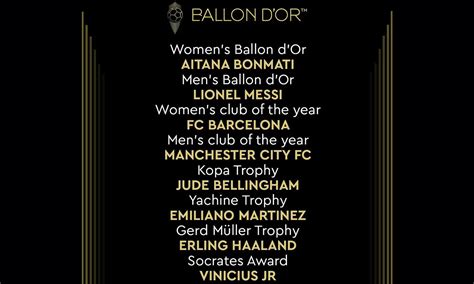 Daftar Lengkap Peraih Penghargaan Ballon D Or Erling Haaland