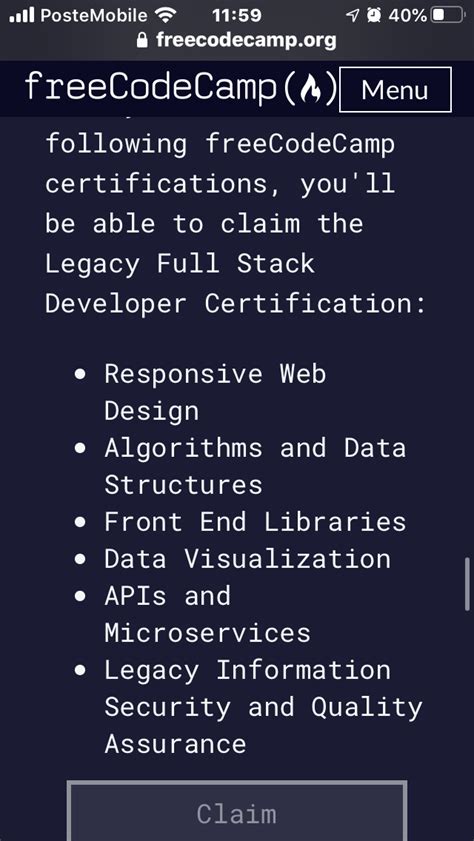 So No Full Stack Certification Except Legacy Full Stack