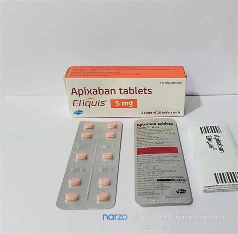 Apixaban 5 Mg Tablet At Rs 1086 Box In Nagpur ID 26752595591