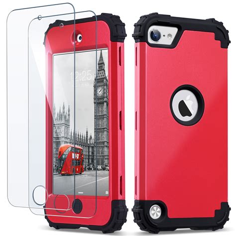 Ulak Ipod Touch Cases With Screen Protector Heavy Duty Layer