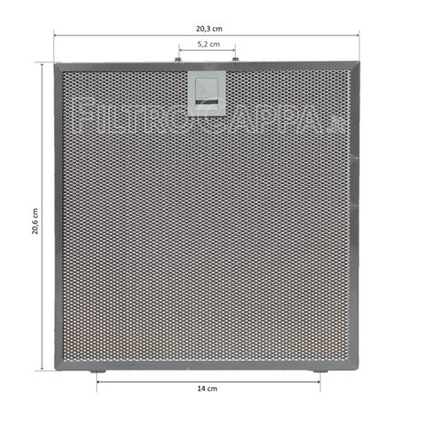 Filtro De Metal X Cm Para Campana Extractora Falmec Virgola