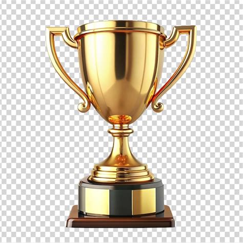 Premium Psd A Golden Trophy On Transparent Background