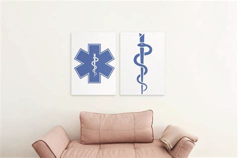 Medical Emergency Symbols Printable Design. Black Gold Gey | Etsy