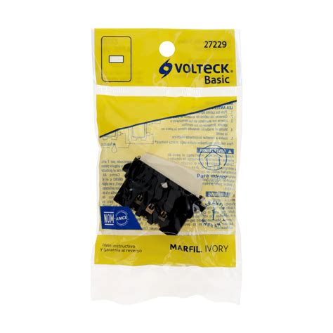 Interruptor De V As Marfil L Nea Volteck Basic