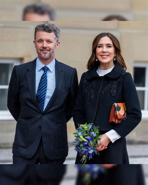 King Frederik and Queen Mary arrived for the opening of the exhibition ...