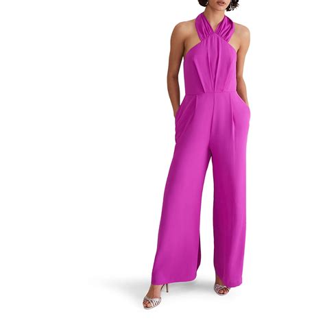 Simone Halter Neck Wide Leg Jumpsuit