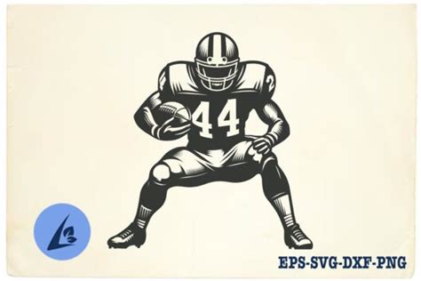 American Football Player Svg Clipart 07 Graphic By Liltwas · Creative