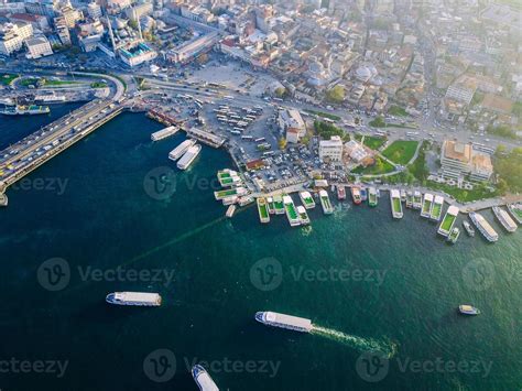 Galata Bridge aerial photography 11532802 Stock Photo at Vecteezy