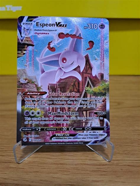 Espeon Vmax Aa Alternate Art Fusion Strike Pokemon Card Hobbies Toys