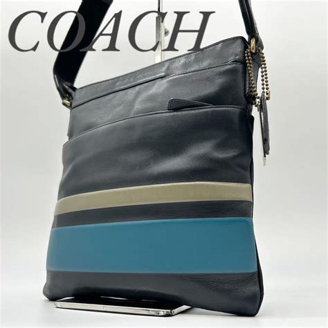 Yahooオークション 【美品】coach コーチ ショルダーバッグ サコッ