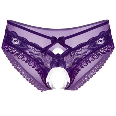 Iefiel Homme Slip Ouvert Sissy Lingerie Dentelle Sous V Tement