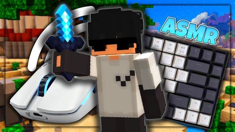 Minecraft Bedwars Asmr Keyboard And Mouse Sounds Youtube