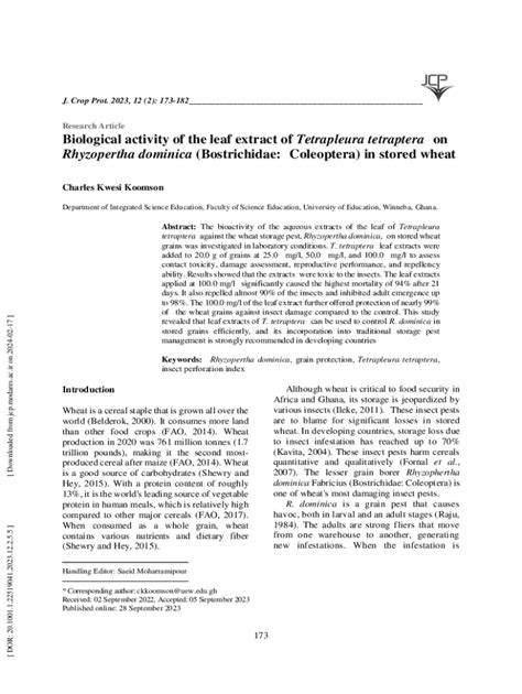 Fillable Online Jcp Modares Ac Pdf Biological Activity Of The Leaf