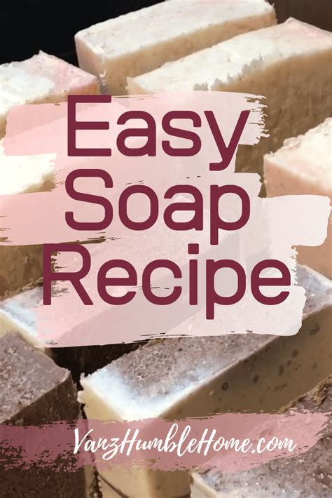 Homemade Soap Recipe Easy Basic Project Homemade Soap Recipes Soap