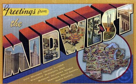 Greetings From The Midwest Larry Fulton Postcard By Shook