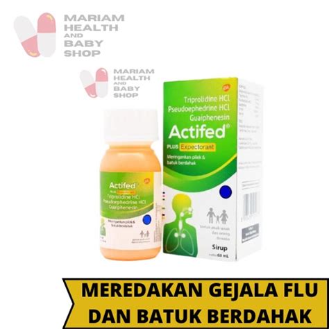 Jual Actifed Plus Expectorant Sirup 60 Ml HIJAU Obat Batuk Pilek