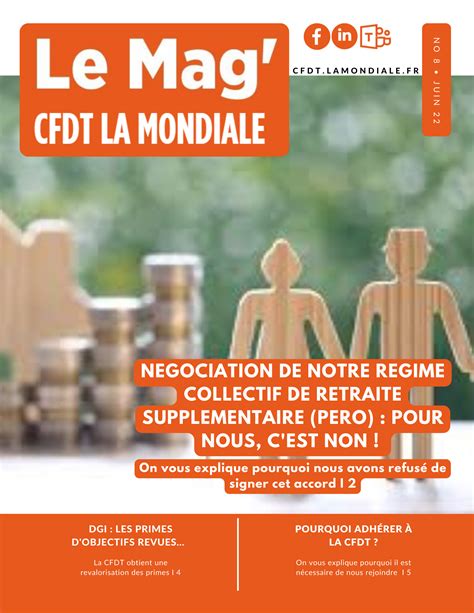 Le Mag N Juin Cfdt La Mondiale