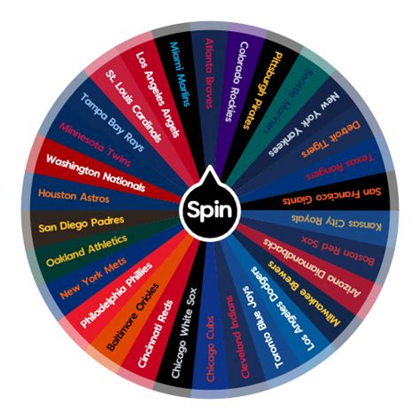 Mlb Teams Spin The Wheel Random Picker